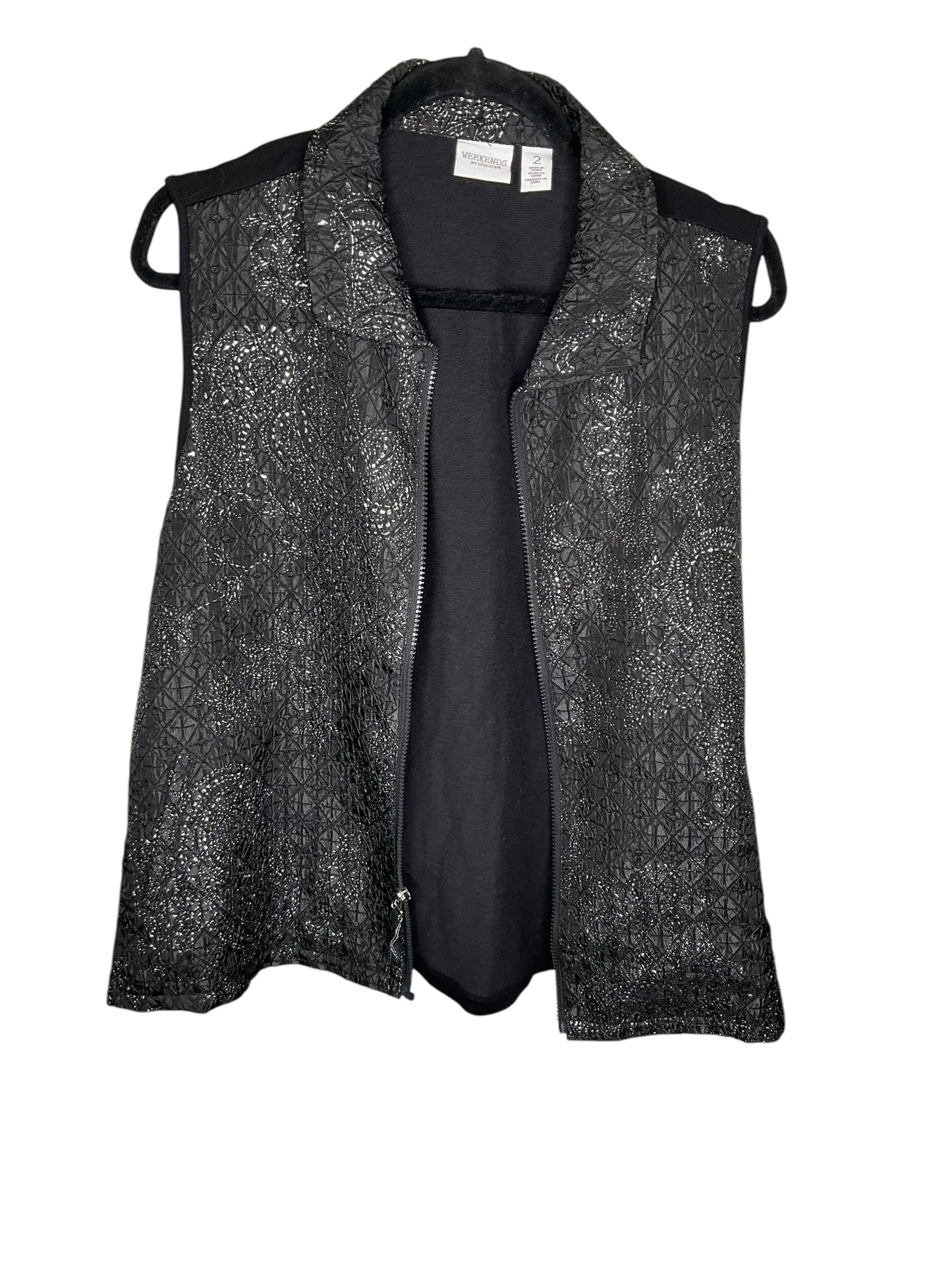 Vest Other By Chicos In Black, Size: Xxl