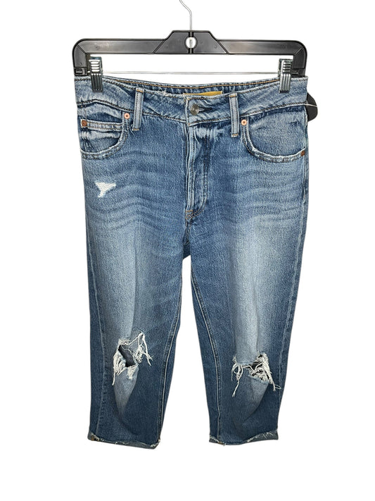 Jeans Straight By Anthropologie In Blue Denim, Size: 4