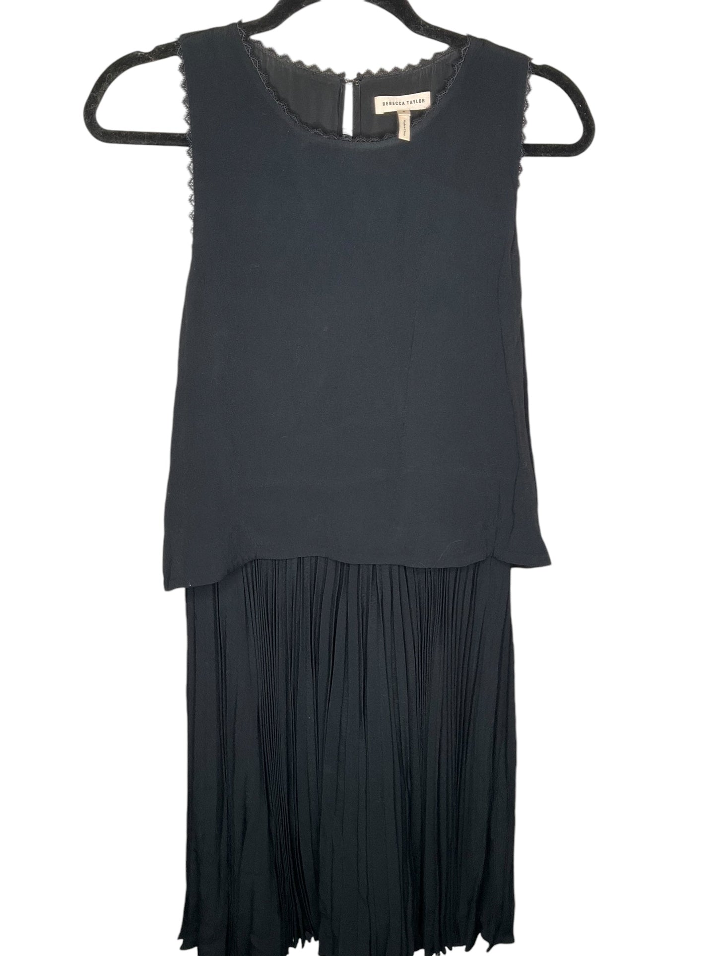 Dress Casual Midi By Rebecca Taylor In Black, Size: 4