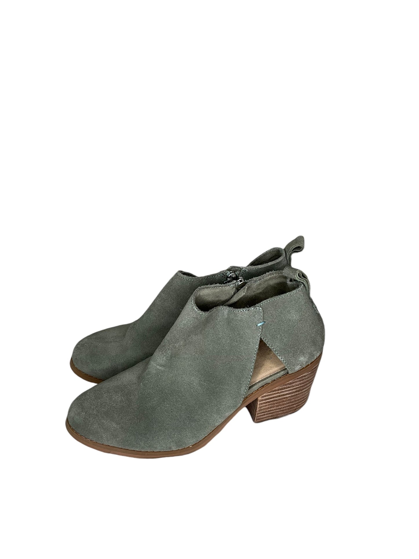 Boots Ankle Heels By Toms In Green, Size: 8