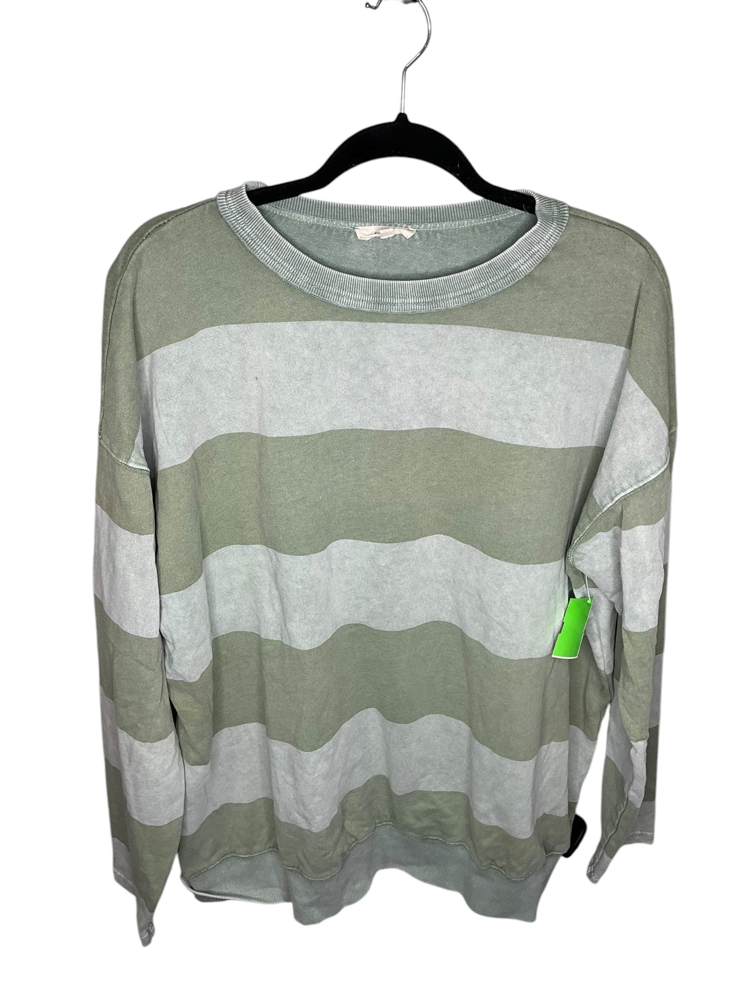 Sweatshirt Crewneck By Easel In Green, Size: M