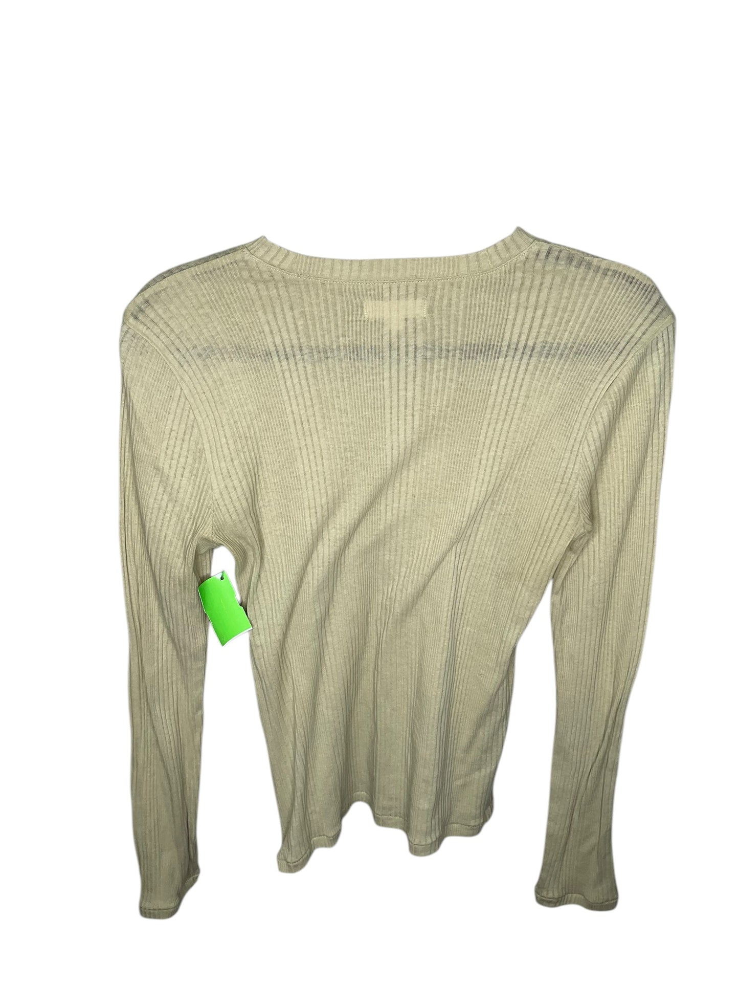 Top Long Sleeve By Madewell In Green, Size: L