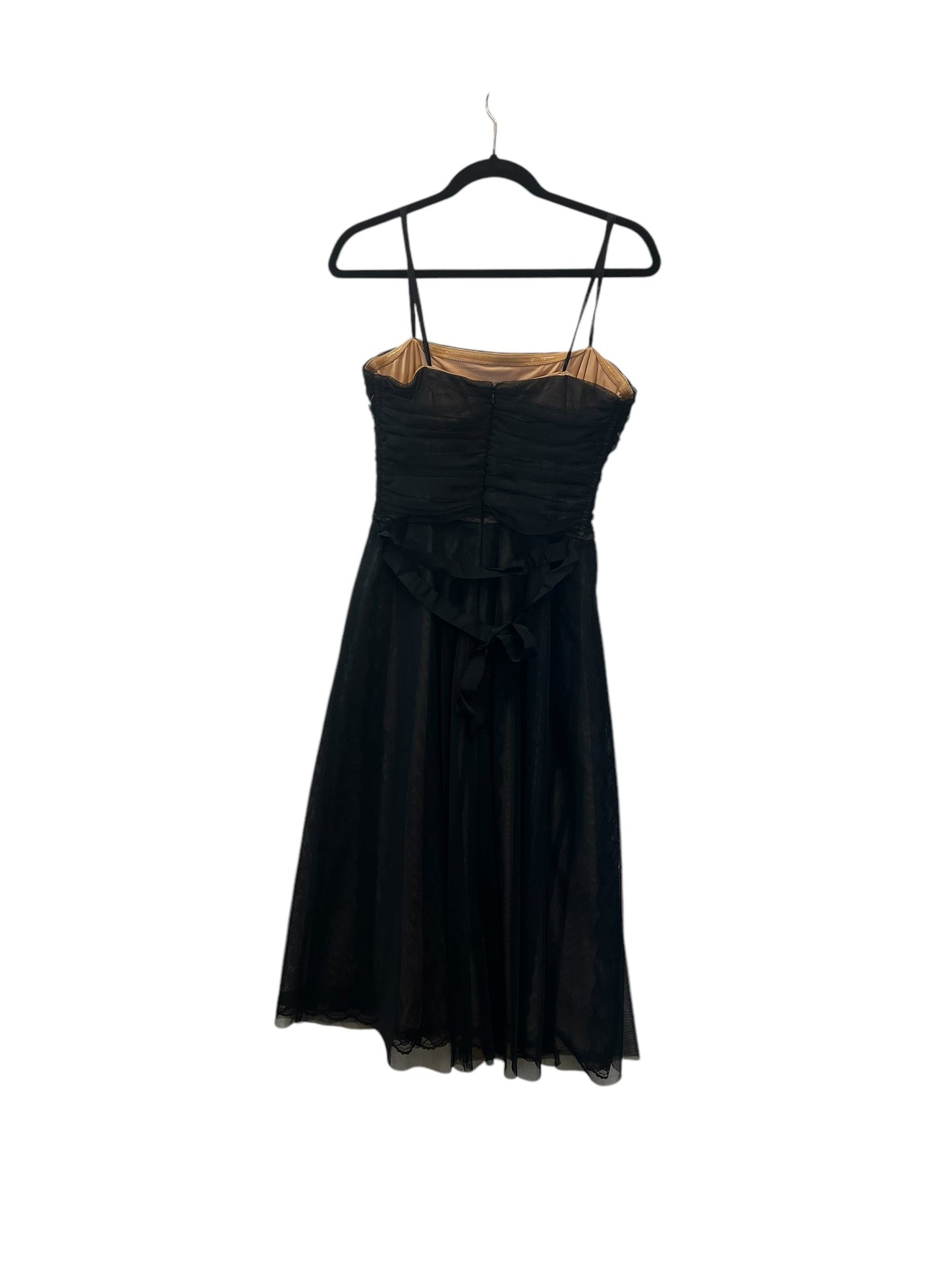 Dress Party Midi By Bcbgmaxazria In Black, Size: 6