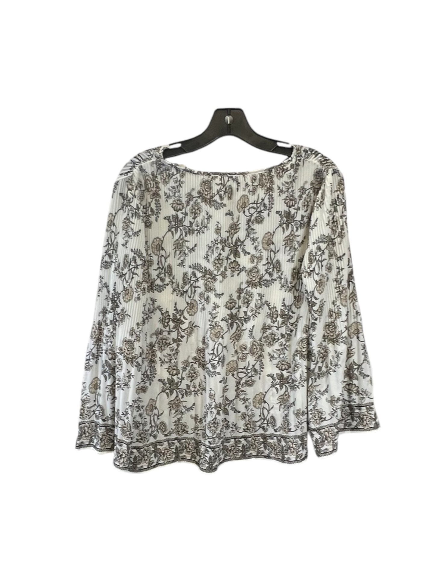 Top Long Sleeve By Max Studio In Floral Print, Size: Xs