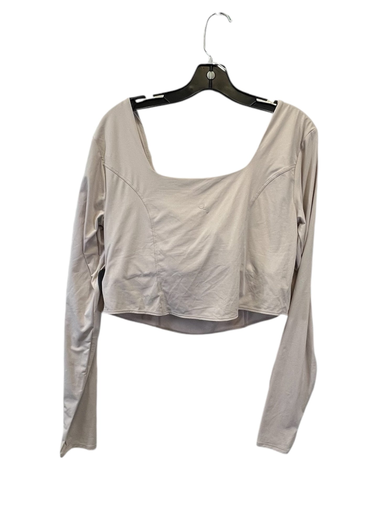 Top Long Sleeve By Joy Lab In Tan, Size: Xxl