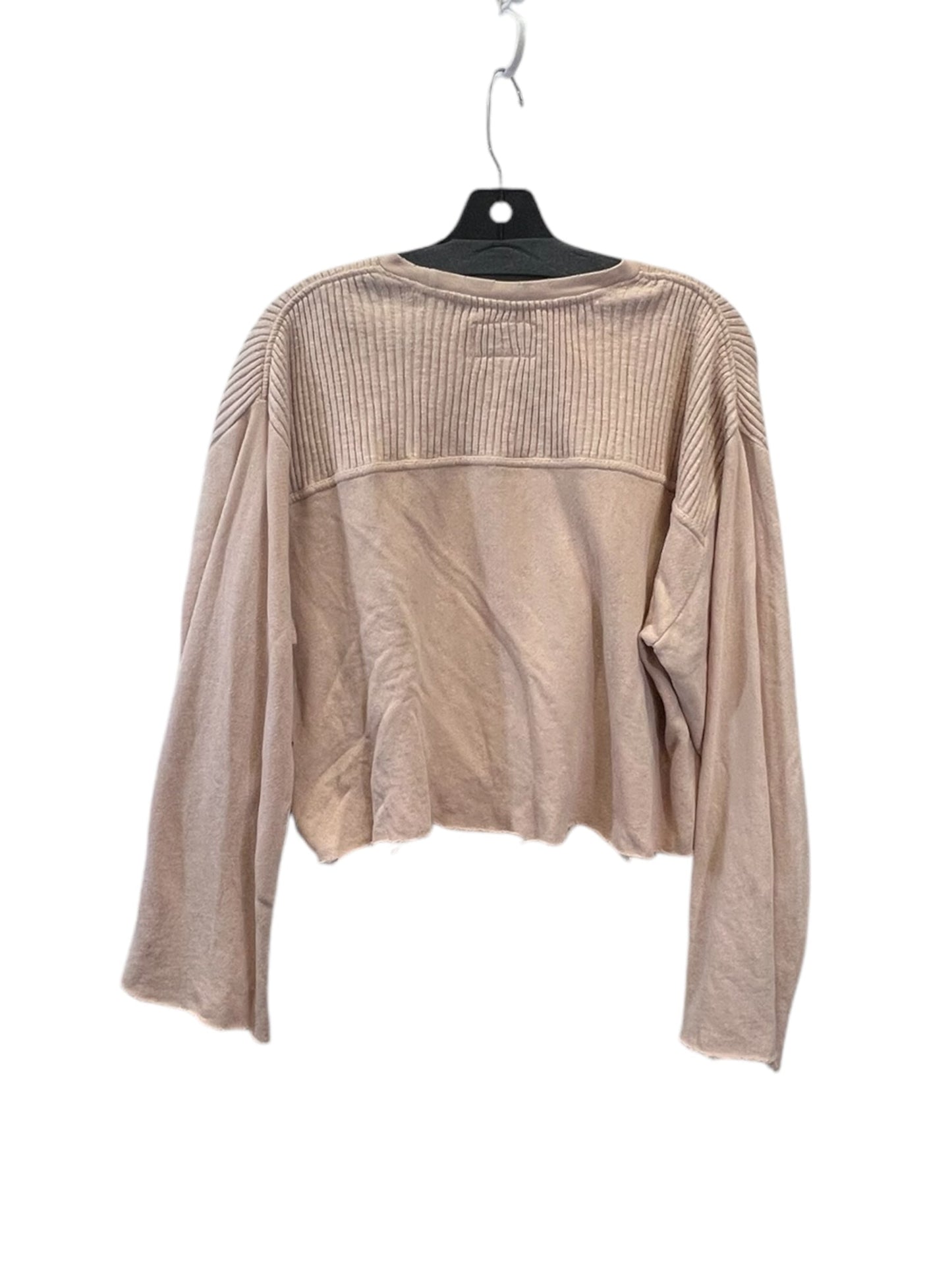 Sweatshirt Designer By Current/elliott In Peach, Size: L