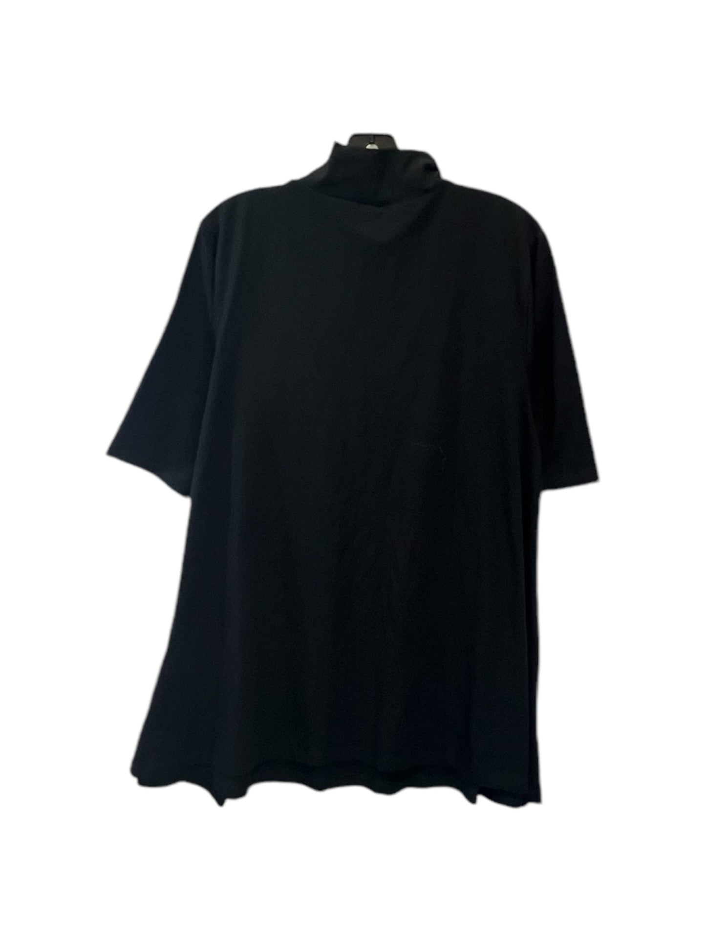 Top Short Sleeve By Chicos In Black, Size: Xl