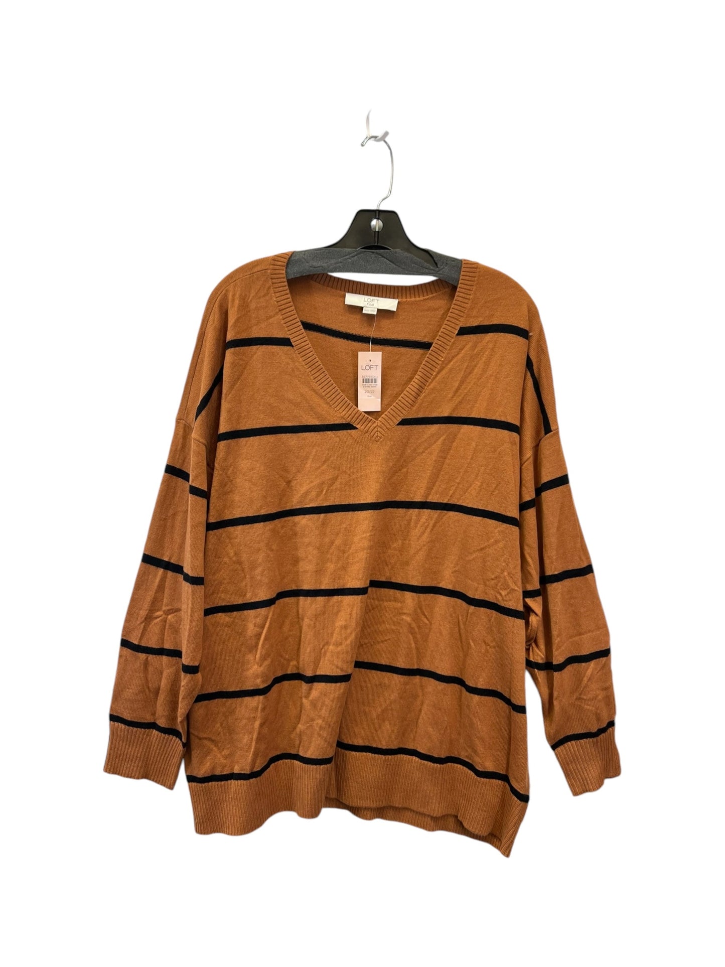 Sweater By Loft In Copper, Size: 2x