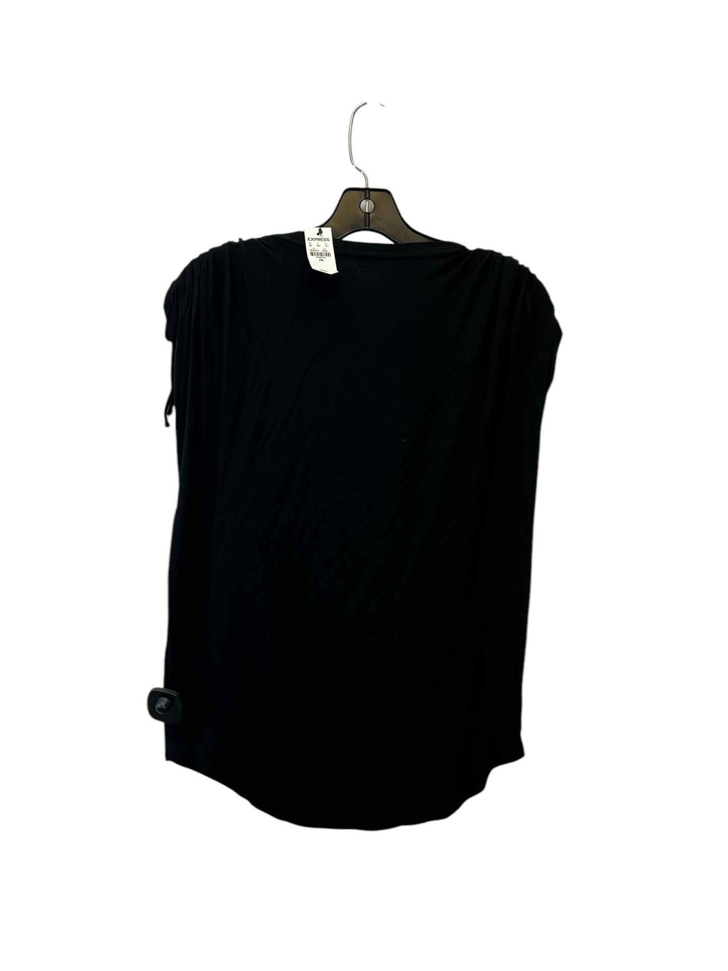 Top Short Sleeve By Express In Black, Size: Xs