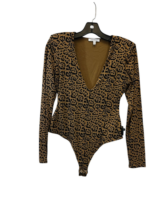 Bodysuit Designer By Good American In Animal Print, Size: Xs