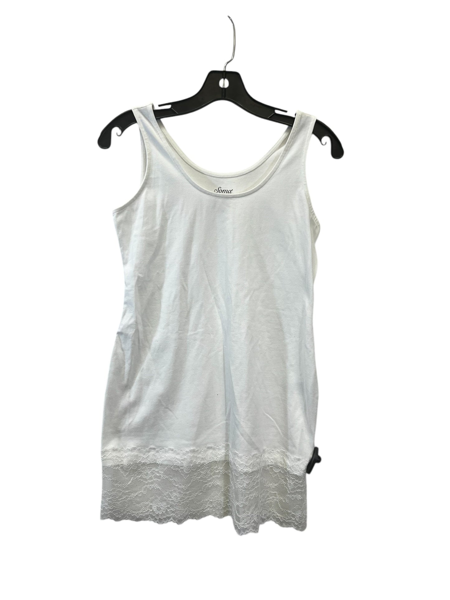 Top Sleeveless By Soma In White, Size: Xs