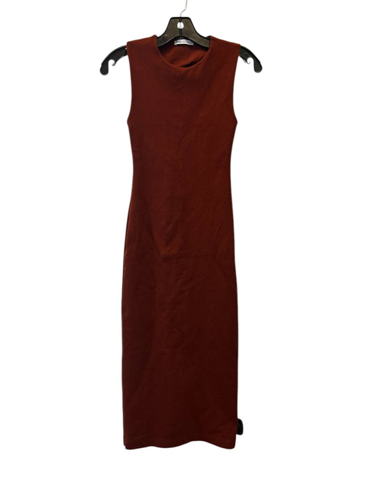 Dress Casual Maxi By Zara In Copper, Size: S