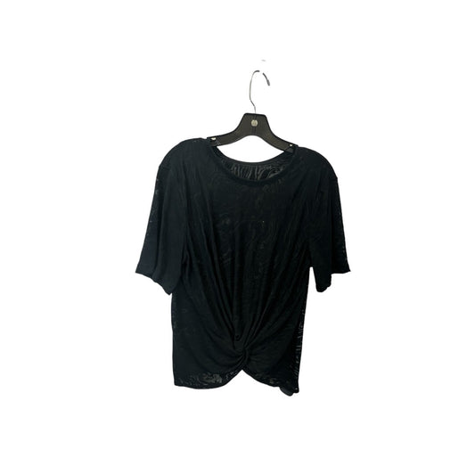 Black Athletic Top Short Sleeve Lululemon, Size M