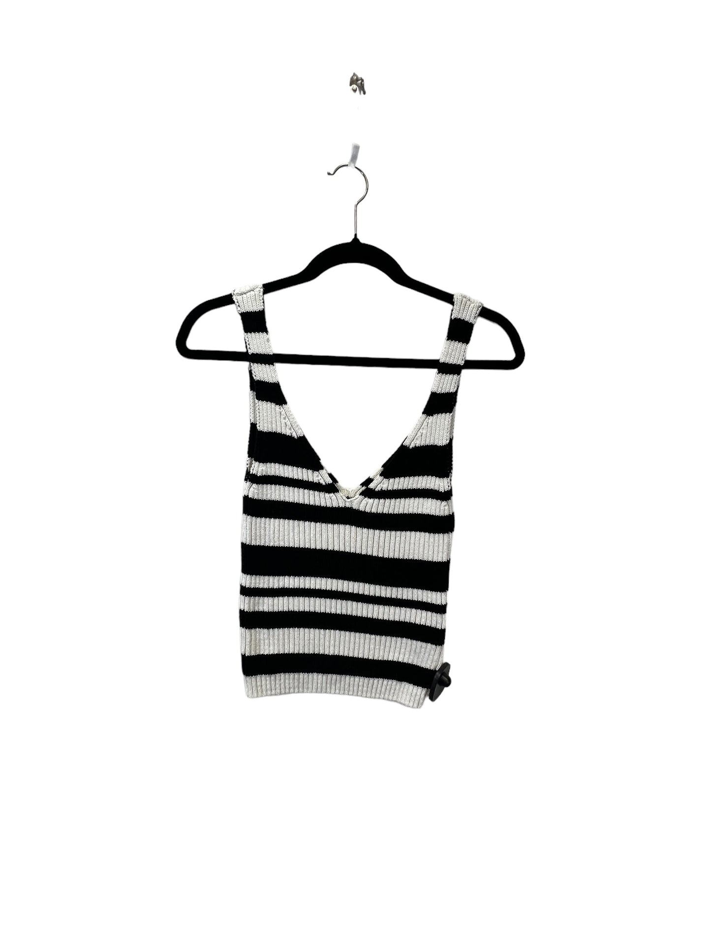 Striped Pattern Top Sleeveless Designer Maeve, Size Xs