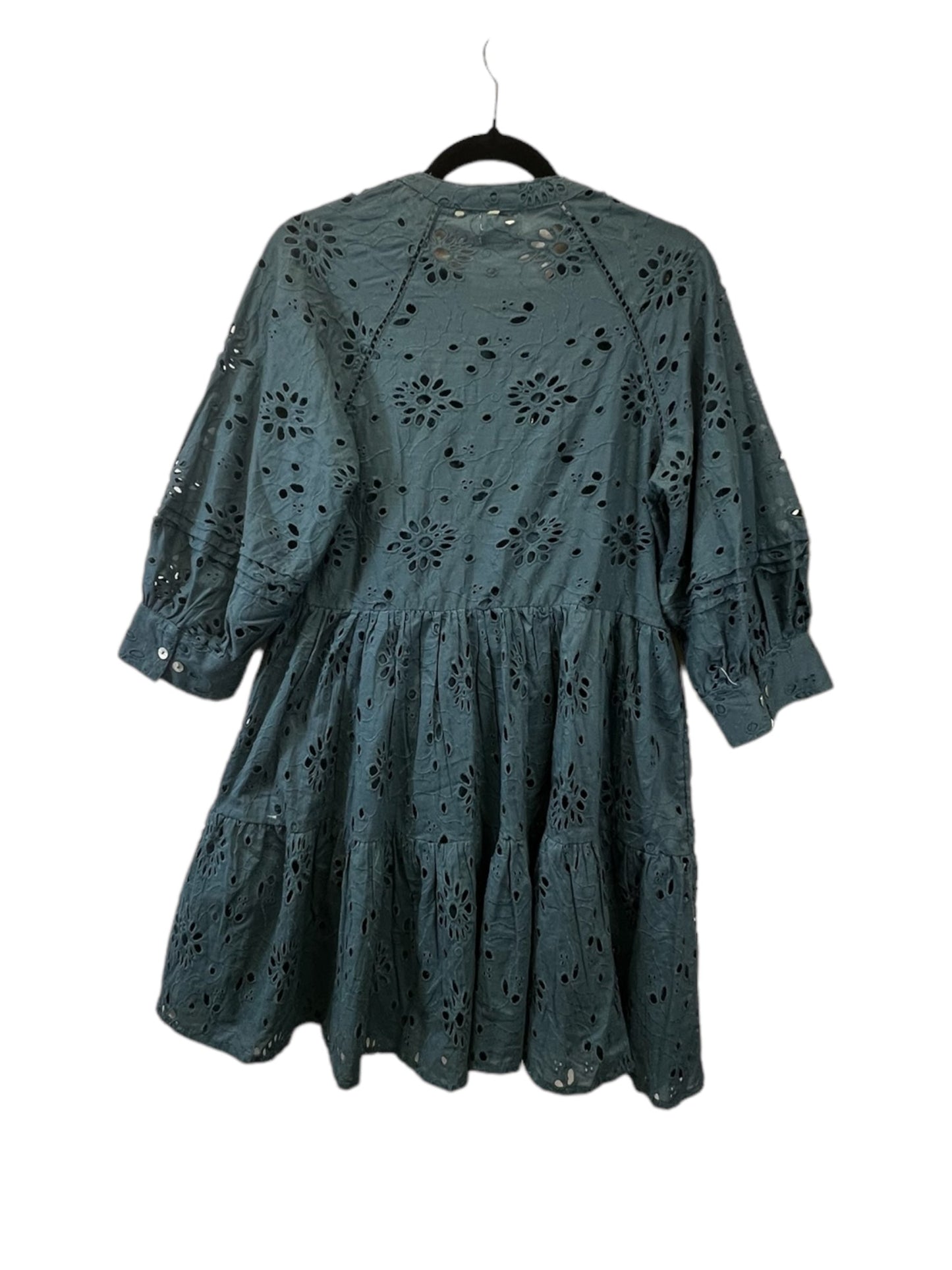 Teal Dress Designer Anthropologie, Size S