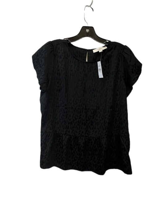 Black Top Short Sleeve Loft, Size M