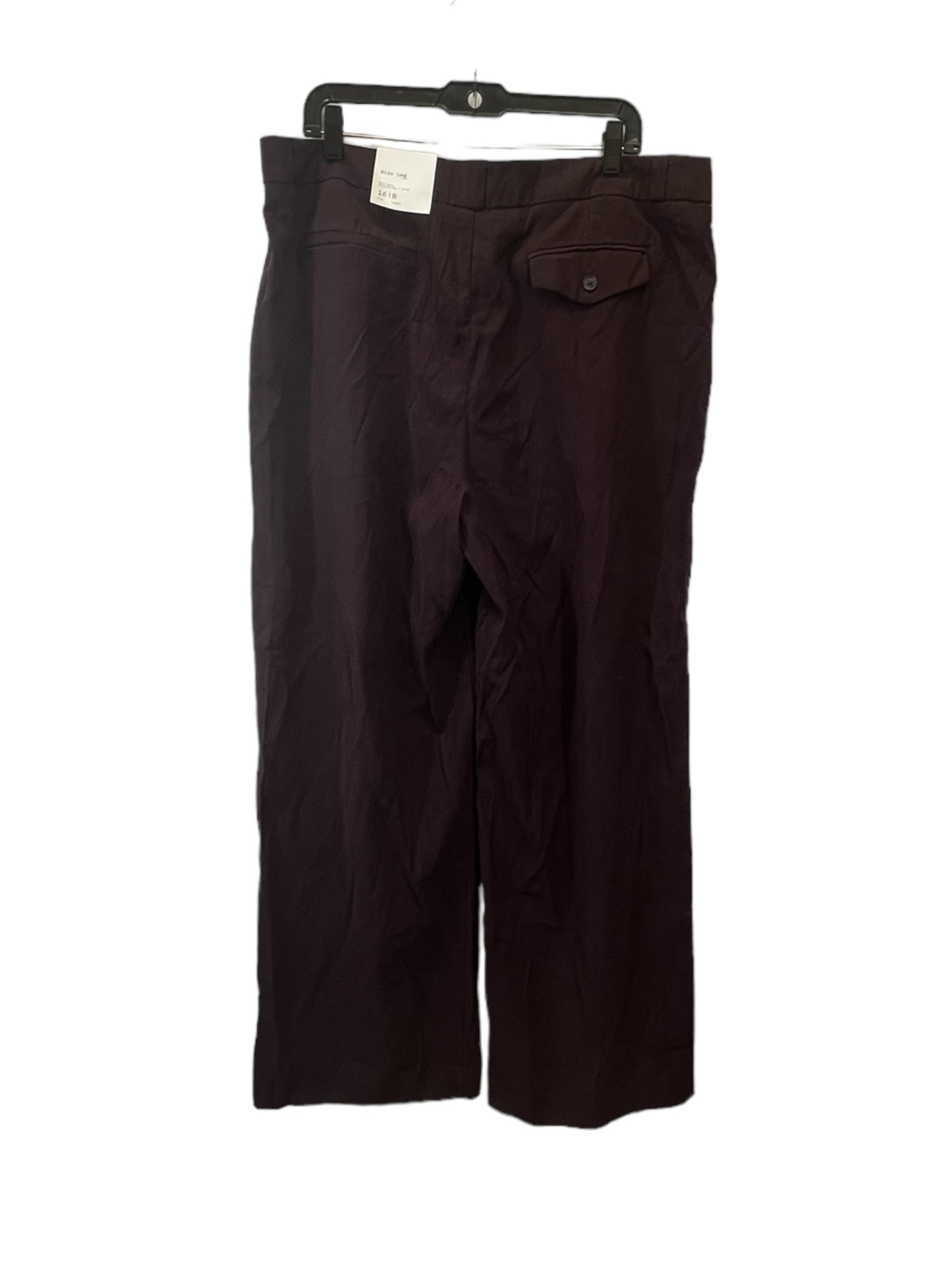 Brown Pants Wide Leg A New Day, Size 16