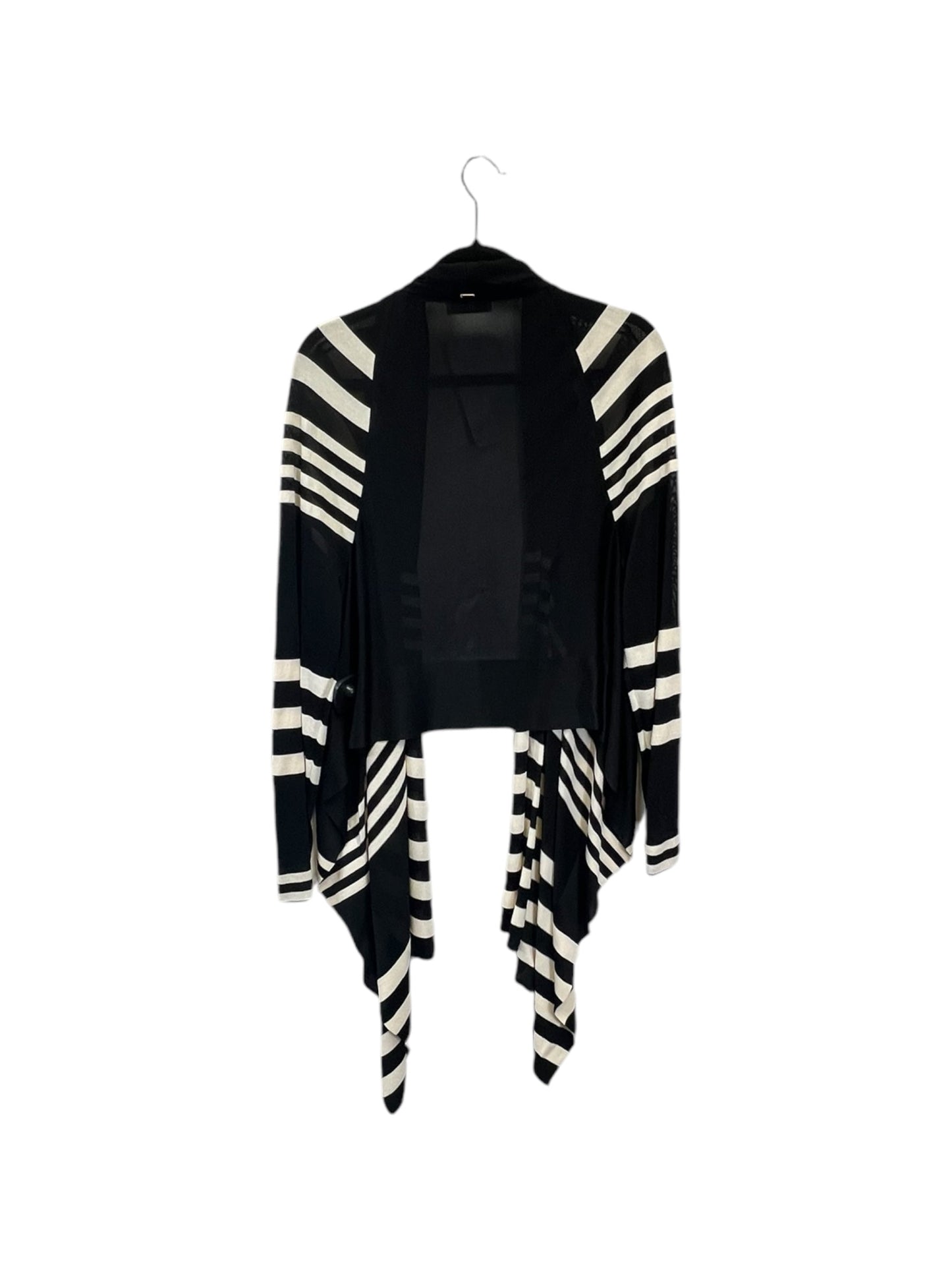 Cardigan Designer By St John Collection In Black & Cream, Size: L