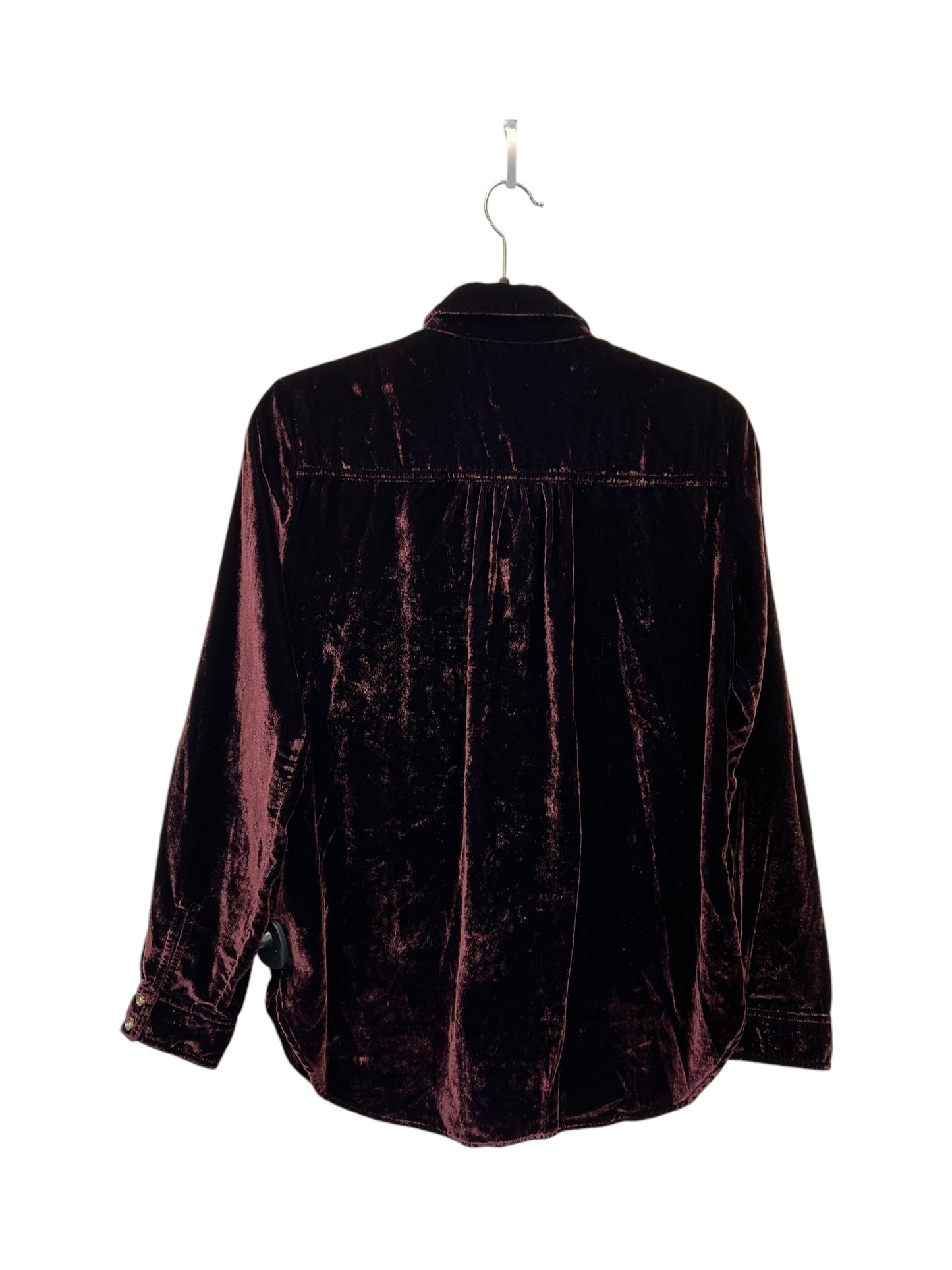 Top Long Sleeve Designer By Maeve In Purple, Size: Xs