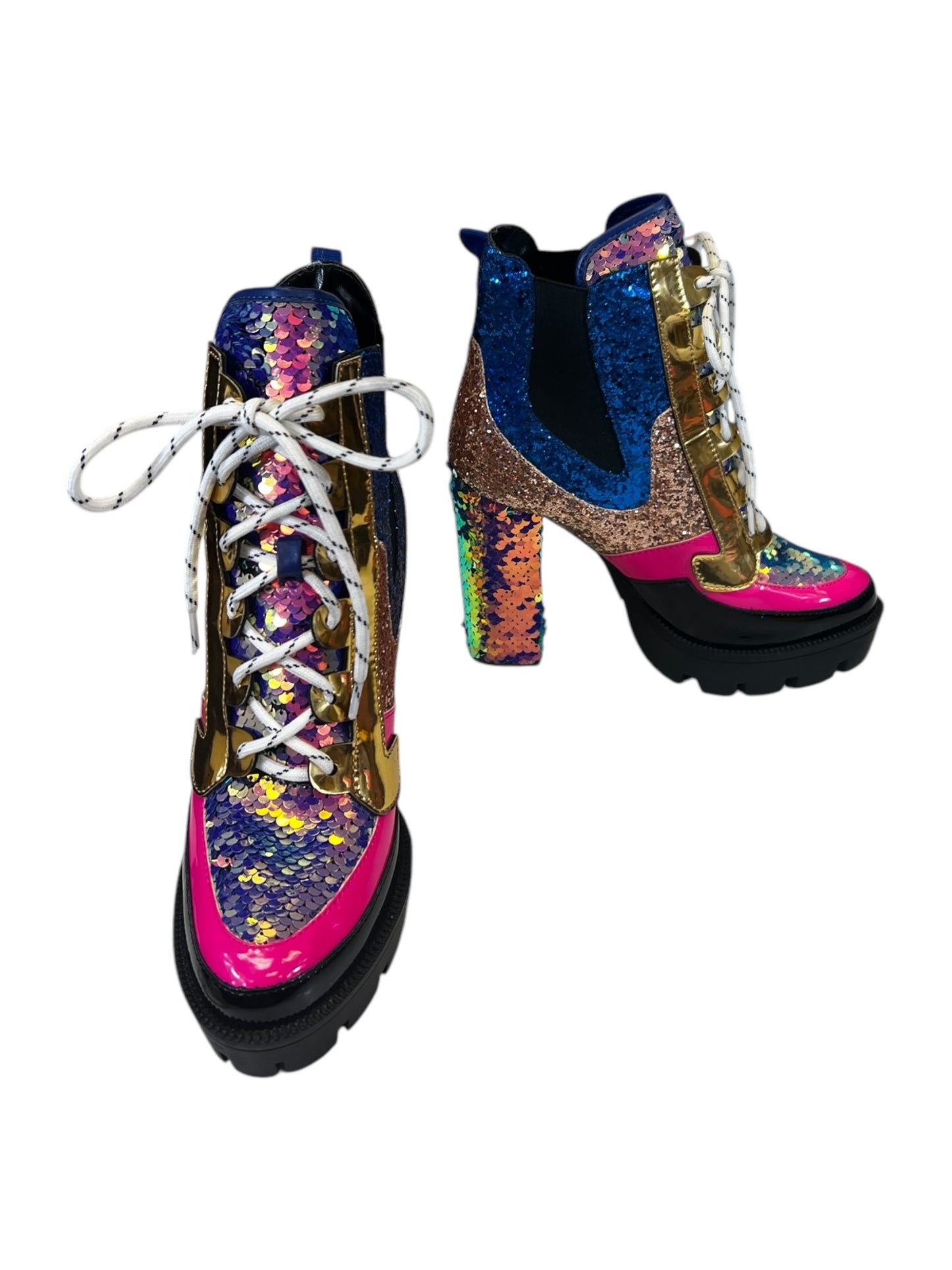 Boots Mid-calf Heels By Cape Robbin In Multi-colored, Size: 8