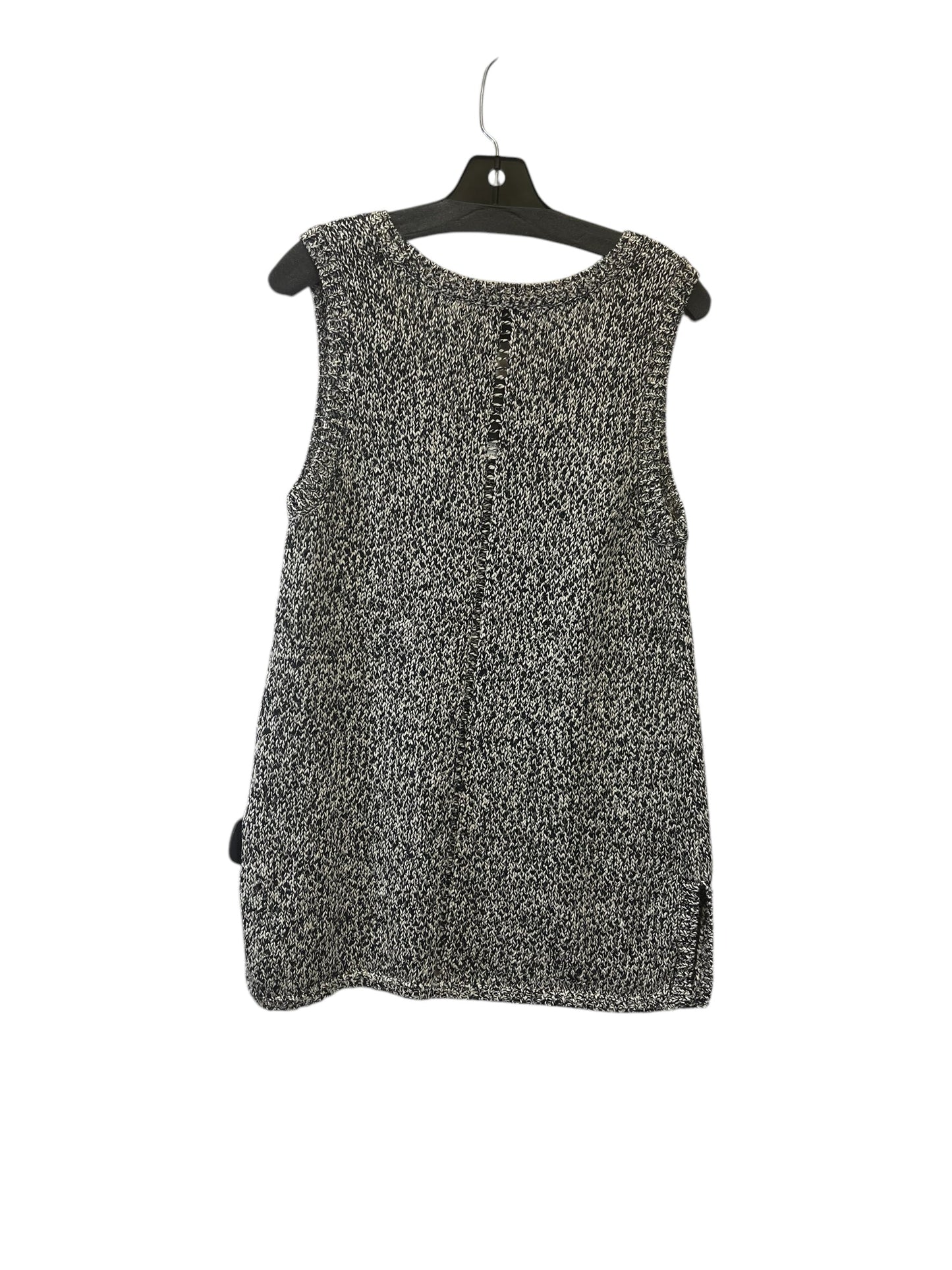 Vest Sweater By Top Shop In Cream & Grey, Size: M