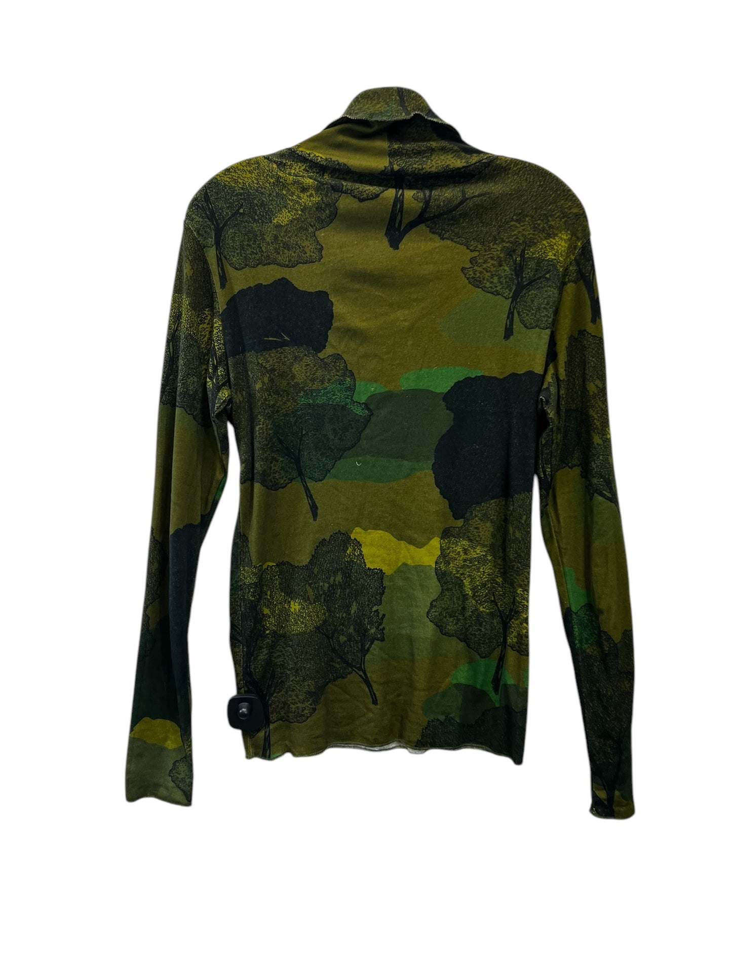 Top Long Sleeve Designer By Soeur In Black & Green, Size: S