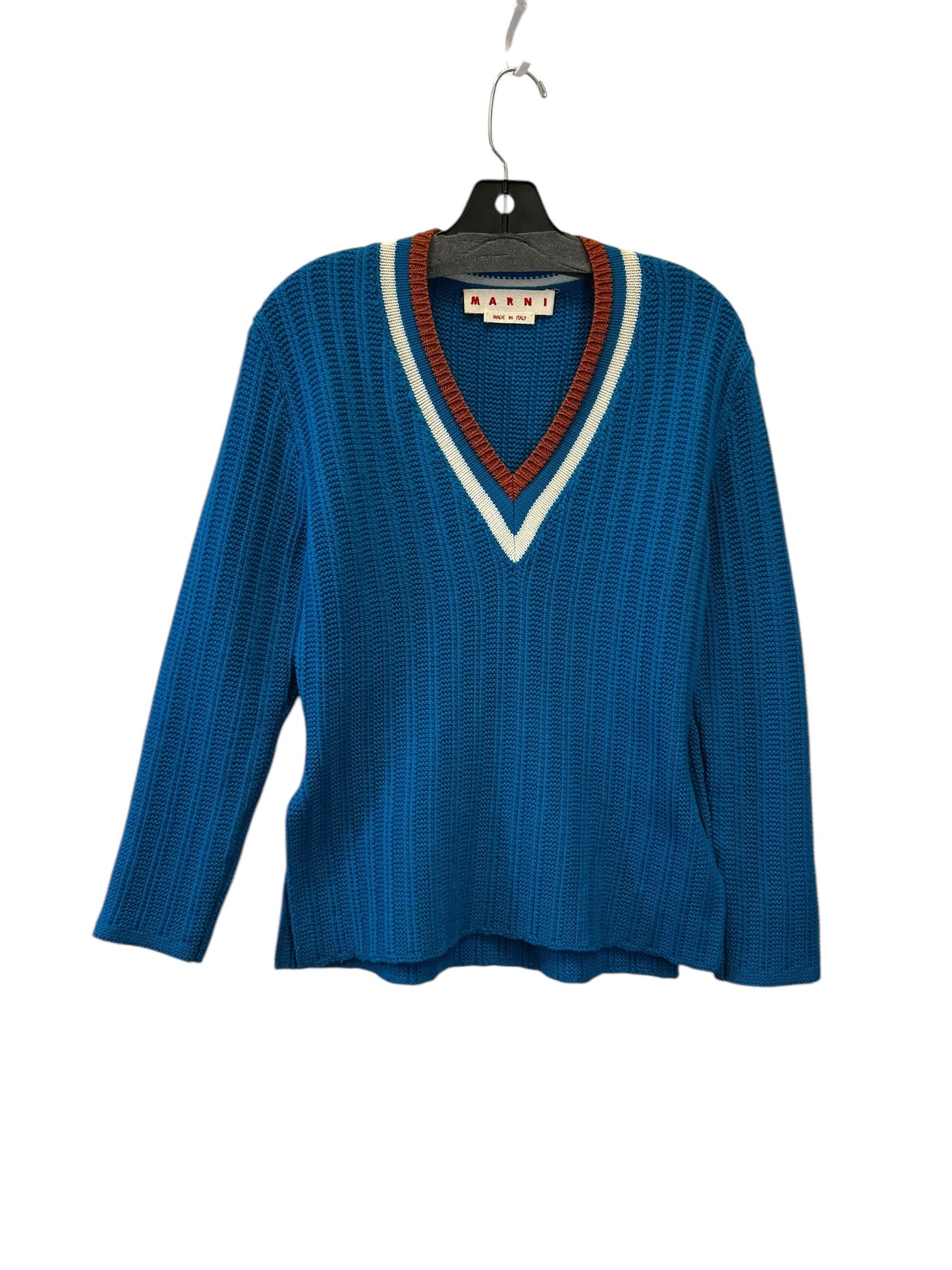 Sweater By Marni In Blue & Brown, Size: Xs