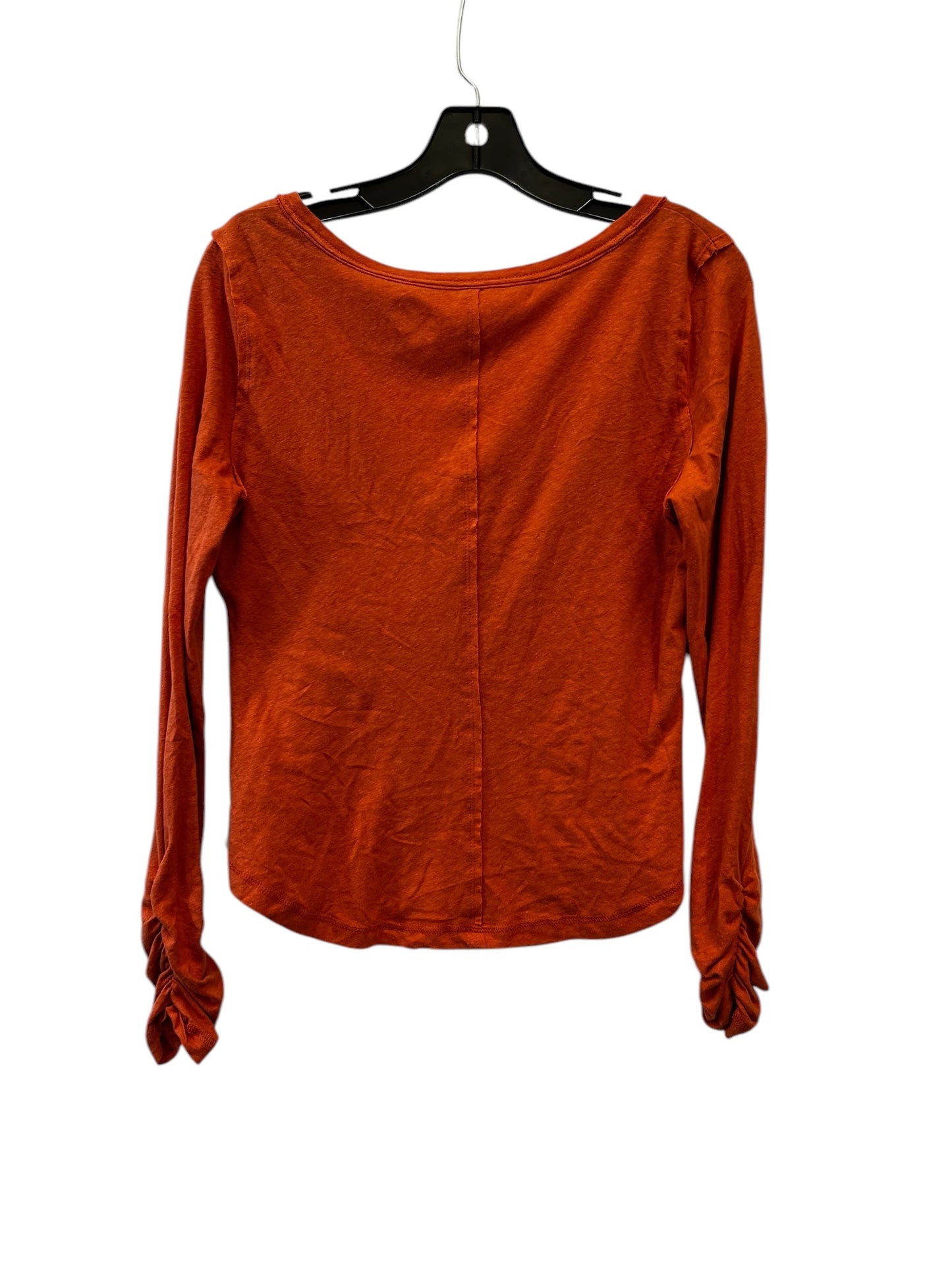 Top Long Sleeve By Pilcro In Orange, Size: S