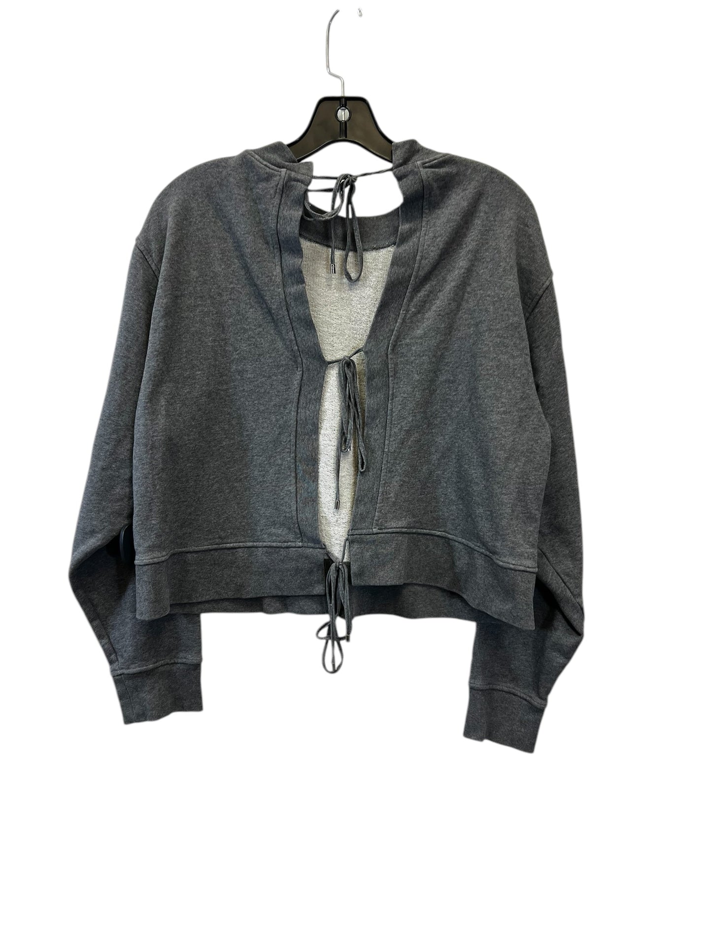 Sweatshirt Designer By Alexander Wang In Grey, Size: Xs