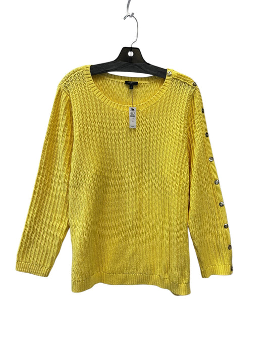 Sweater By Talbots In Yellow, Size: 2x