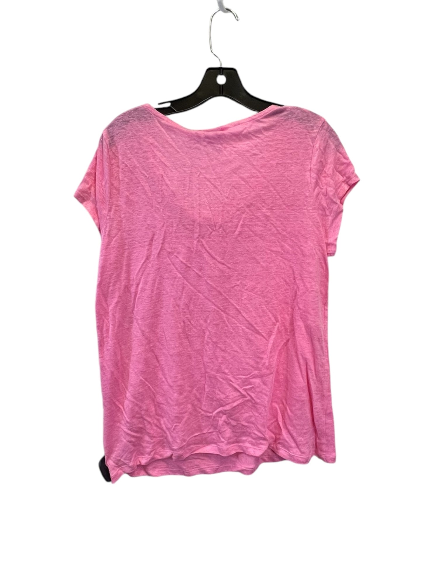 Top Short Sleeve Designer By Halston In Pink, Size: L