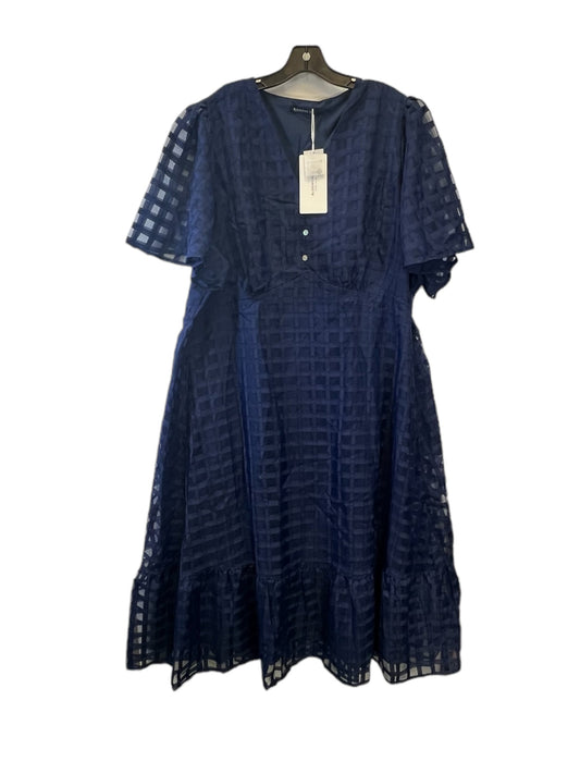 Dress Casual Maxi By Clothes Mentor In Navy, Size: 4x