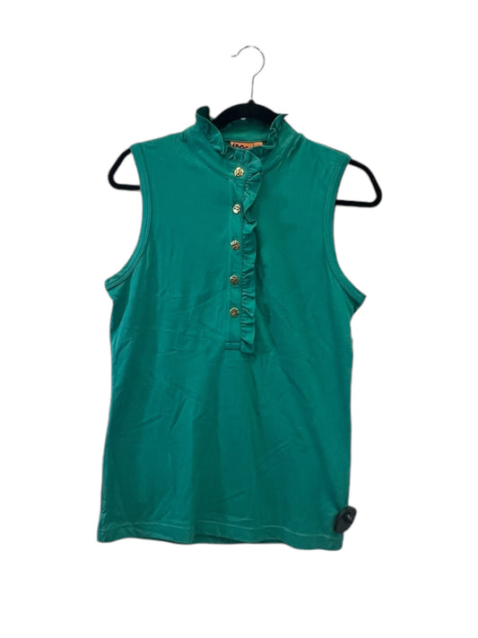 Top Sleeveless Designer By Tory Burch In Green, Size: M