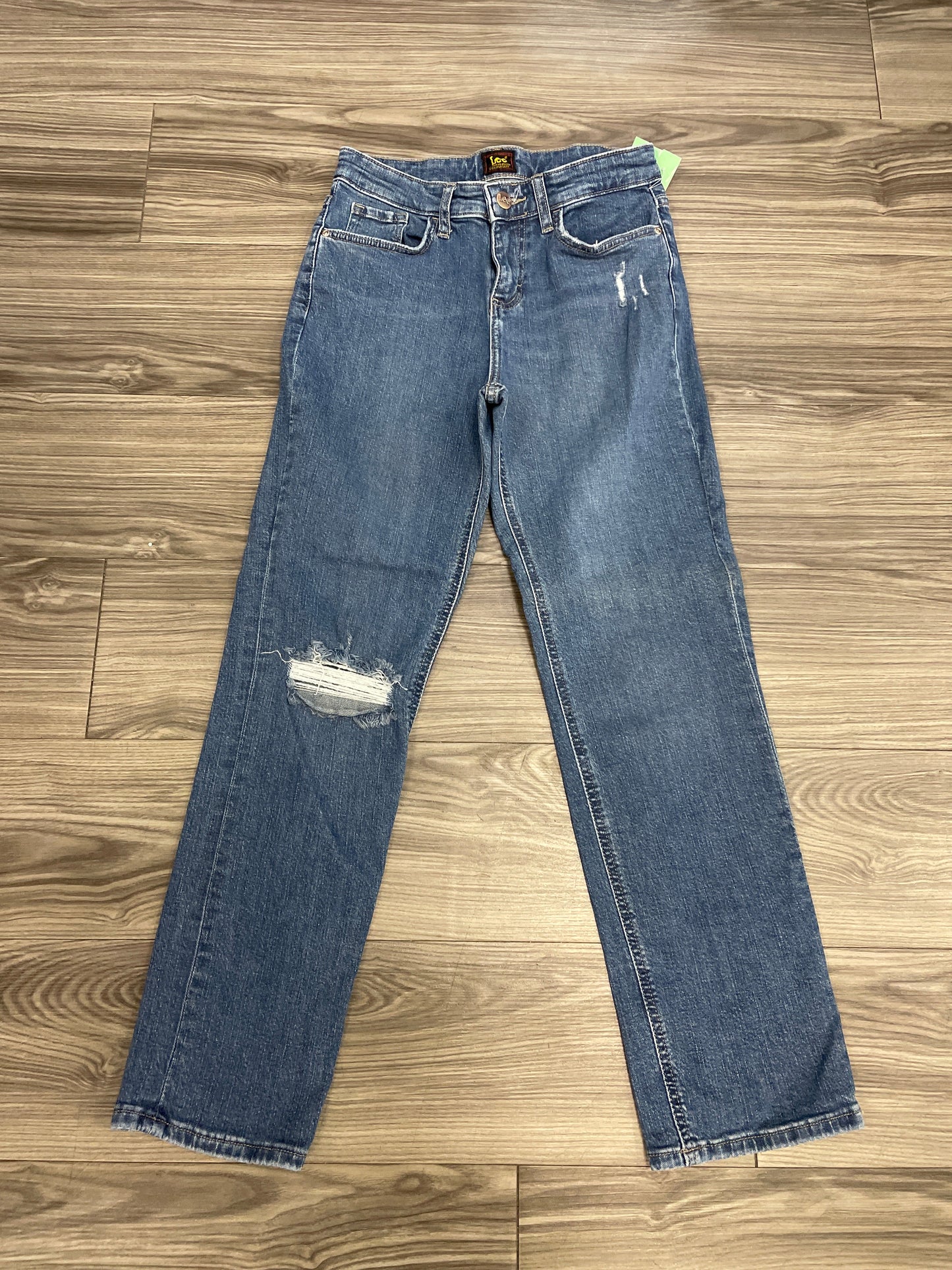 Jeans Straight By Lee In Blue, Size: 4