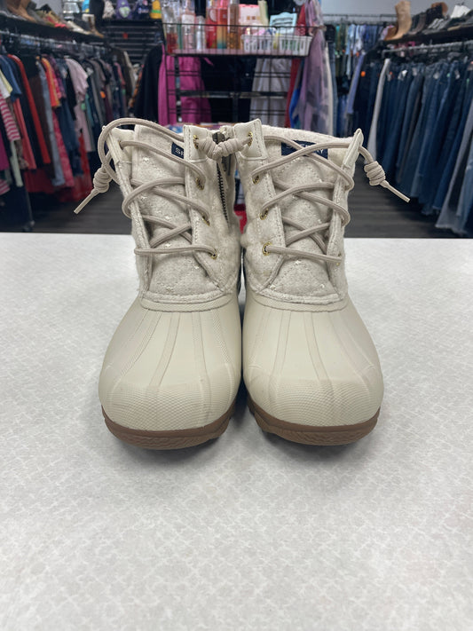 Boots Rain By Sperry In Cream, Size: 7.5