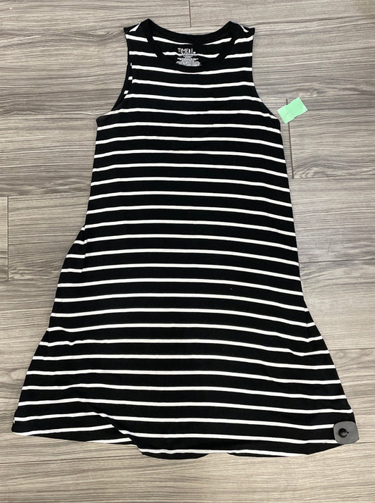 Striped Pattern Dress Casual Midi Time And Tru, Size M