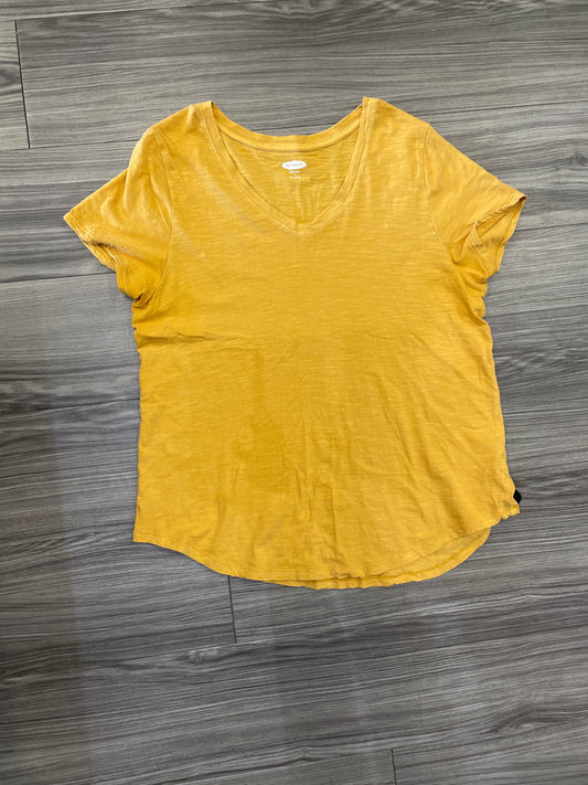 Yellow Top Short Sleeve Old Navy, Size L