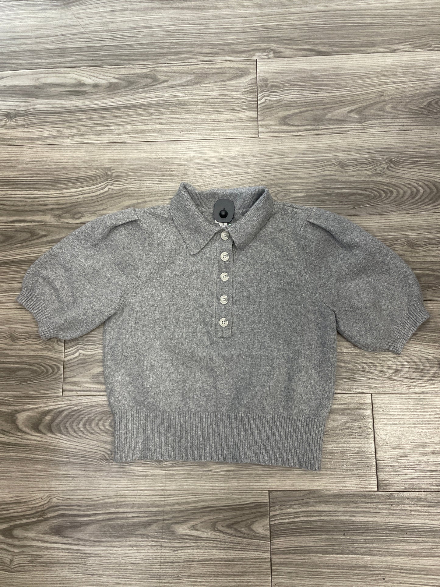 Grey Sweater Short Sleeve A New Day, Size M