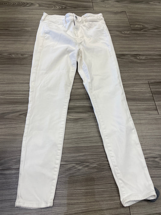 Jeans Skinny By American Eagle In White, Size: 10