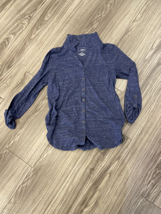 Top Long Sleeve By Sonoma In Blue, Size: M