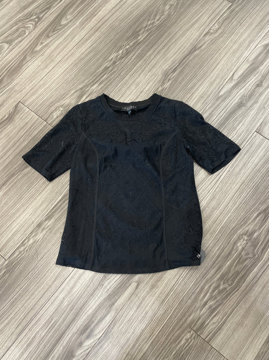 Blouse Short Sleeve By Laundry In Black, Size: S