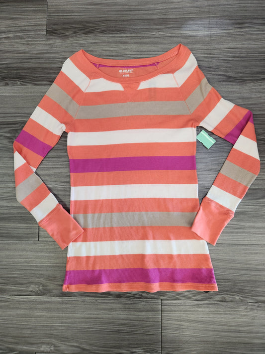 Sweatshirt Crewneck By Old Navy In Striped Pattern, Size: Xl