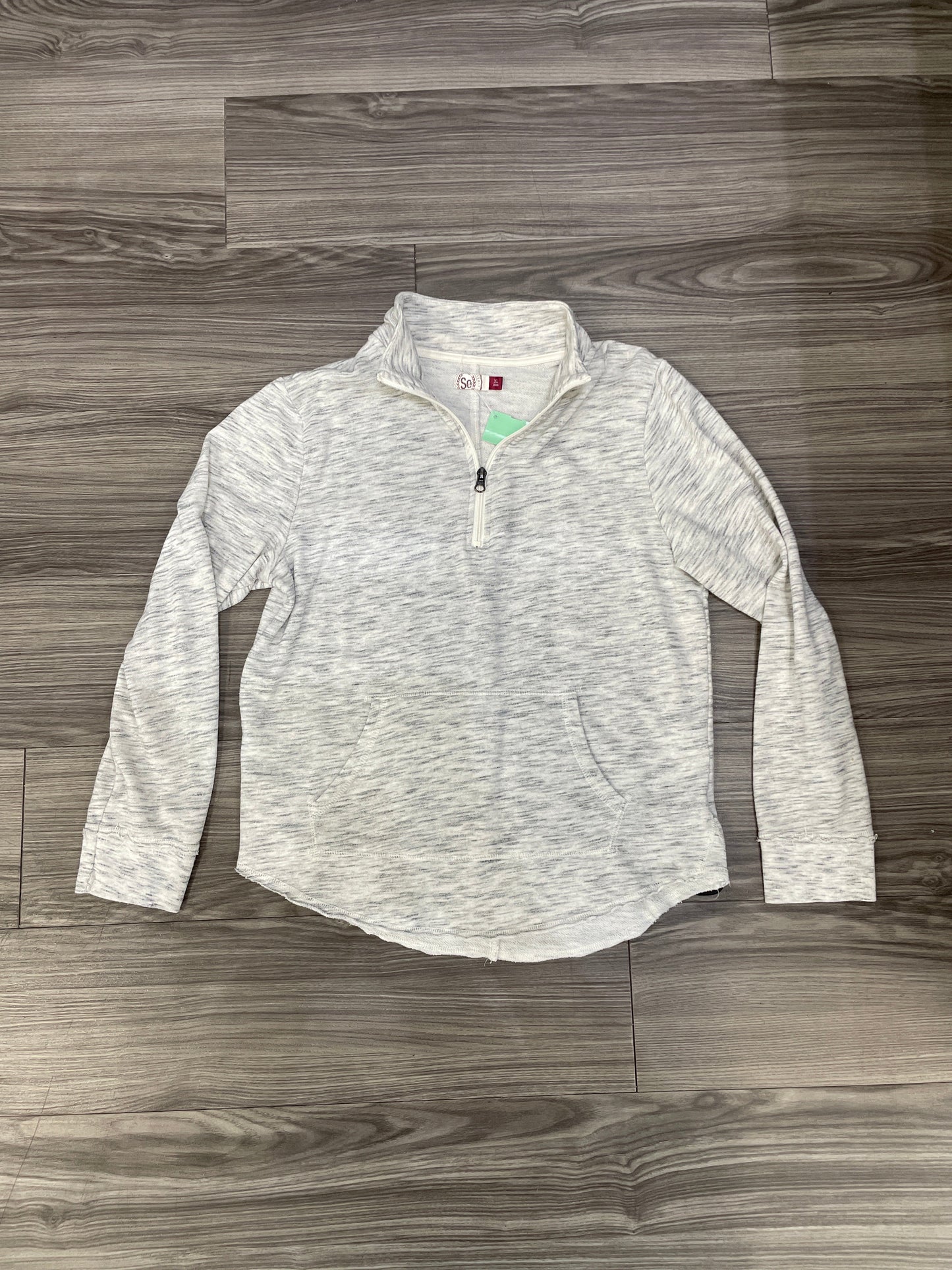 Sweatshirt Collar By So In Grey, Size: Xl