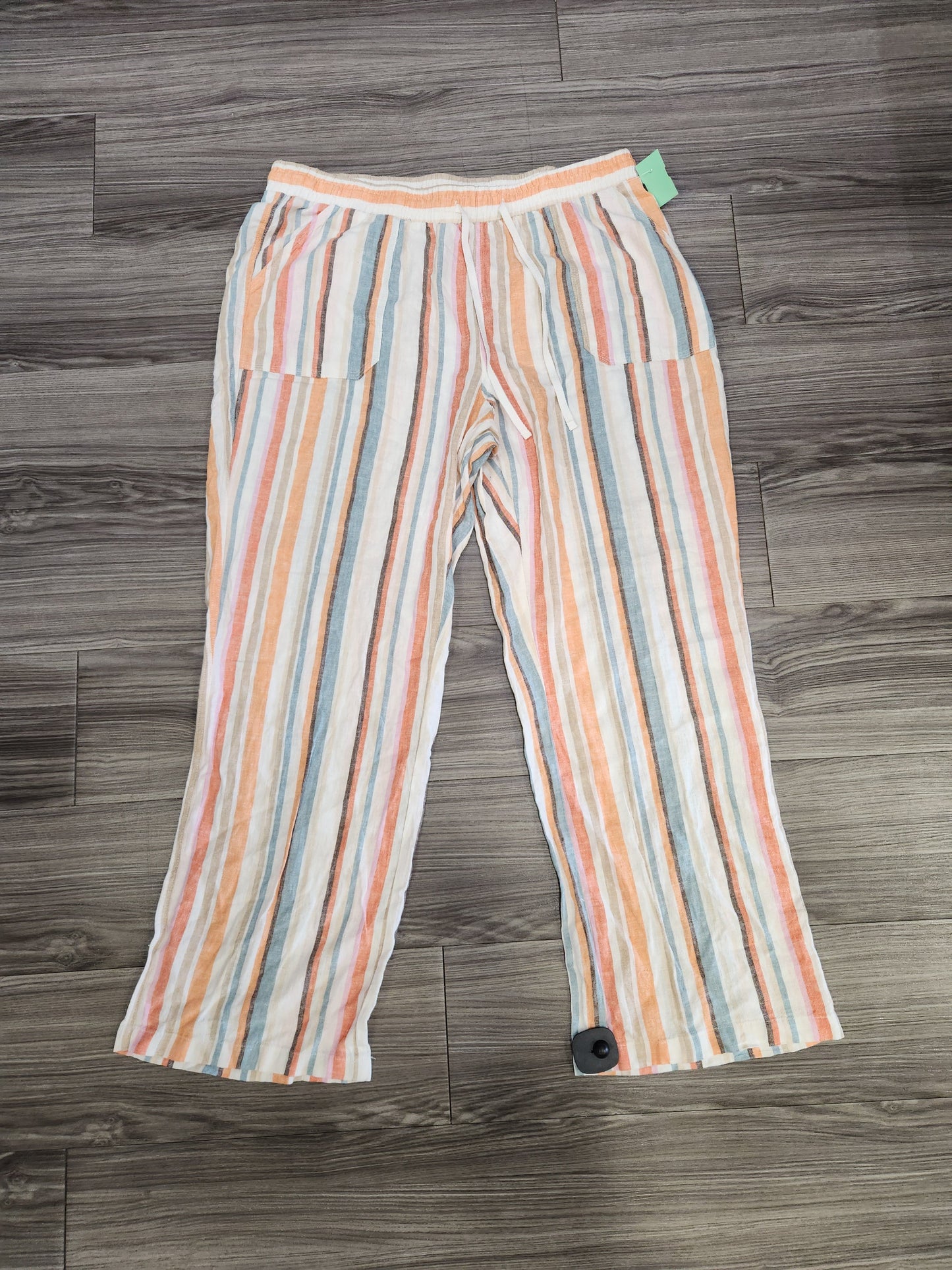 Pants Linen By Cato In Striped Pattern, Size: 20