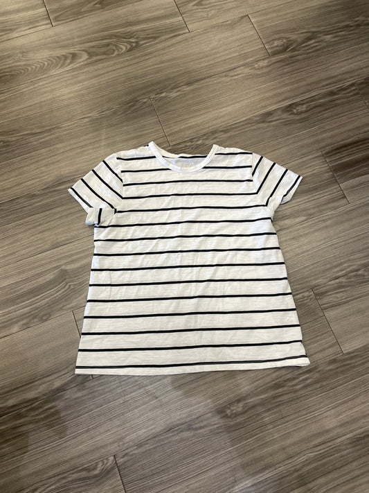 Top Short Sleeve By Time And Tru In Striped Pattern, Size: Xl