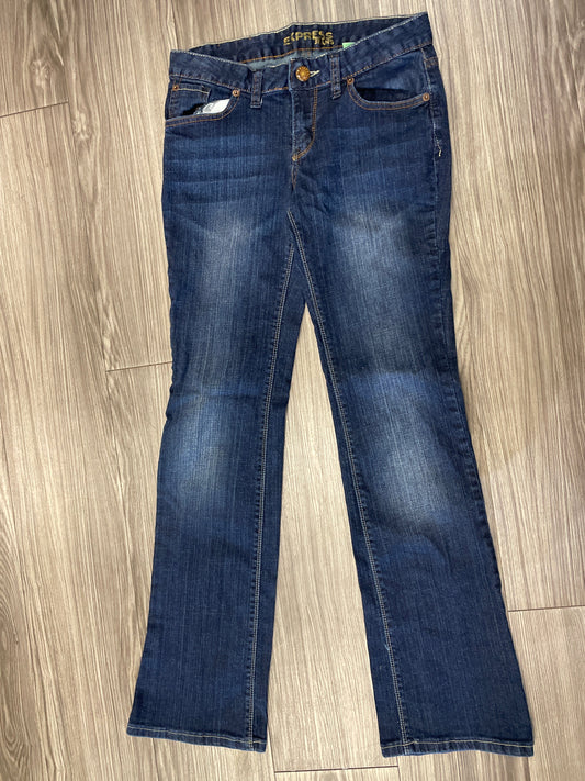 Jeans Boot Cut By Express In Blue, Size: 4