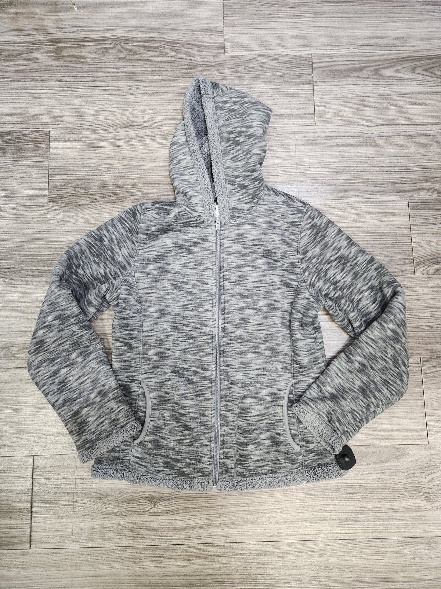 Jacket Fleece By Faded Glory In Grey, Size: M