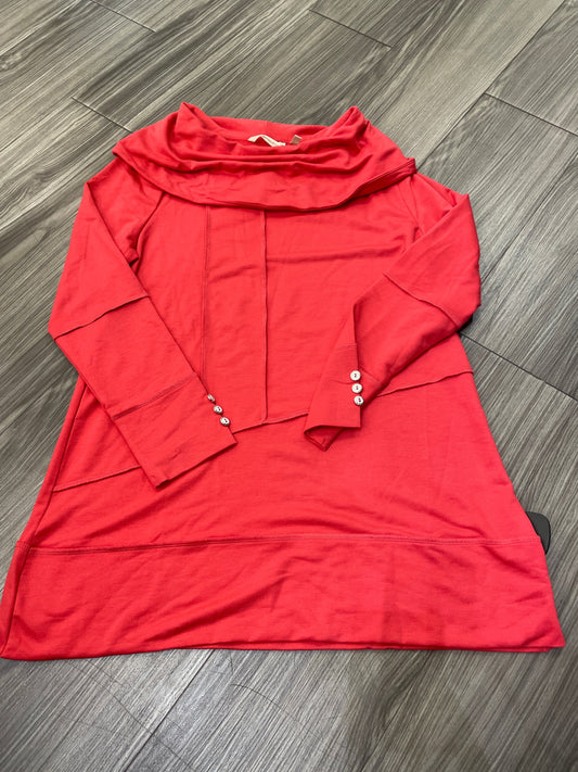 Top Long Sleeve By Soft Surroundings In Red, Size: M