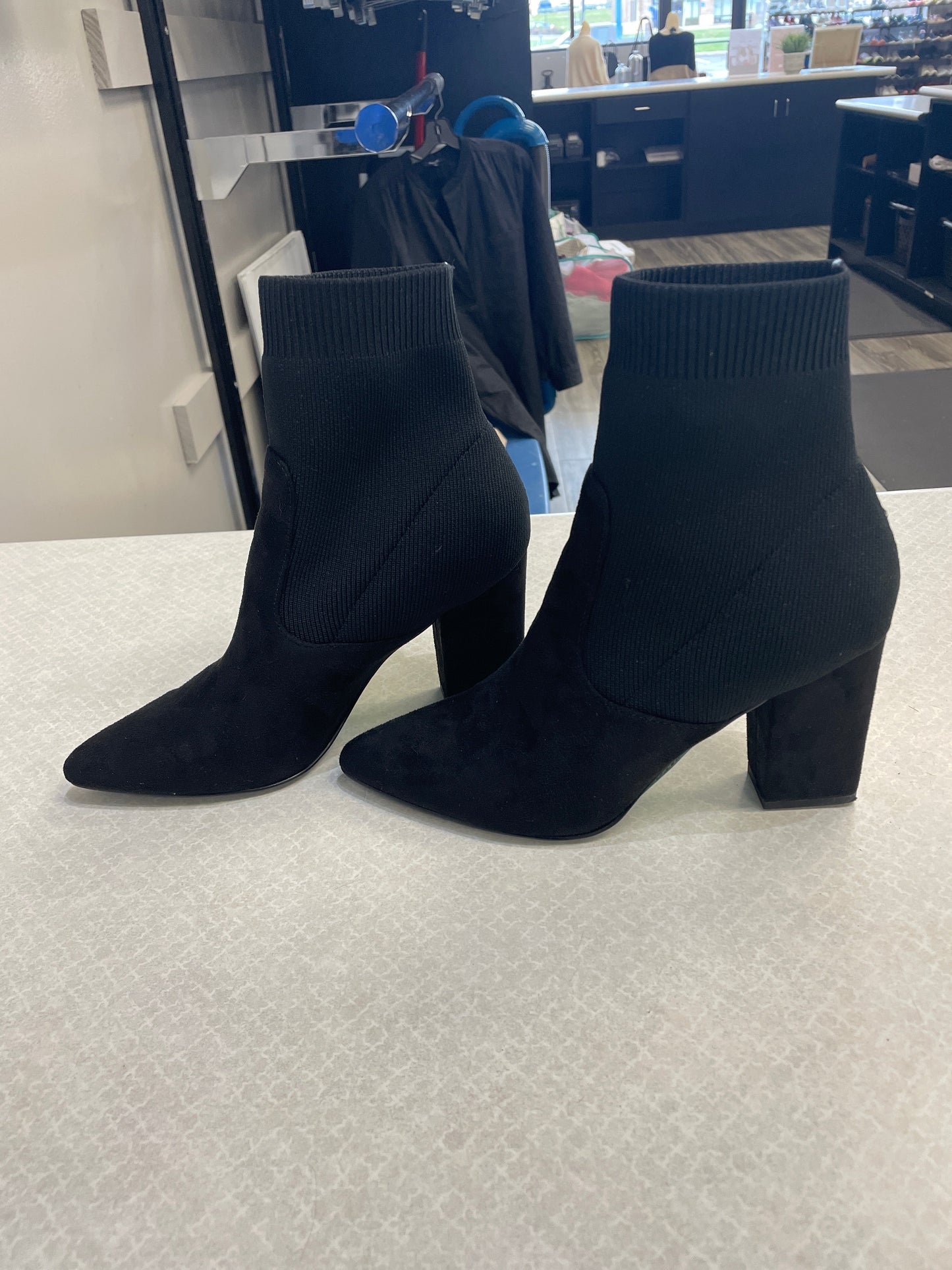 Boots Ankle Heels By Steve Madden In Black, Size: 7