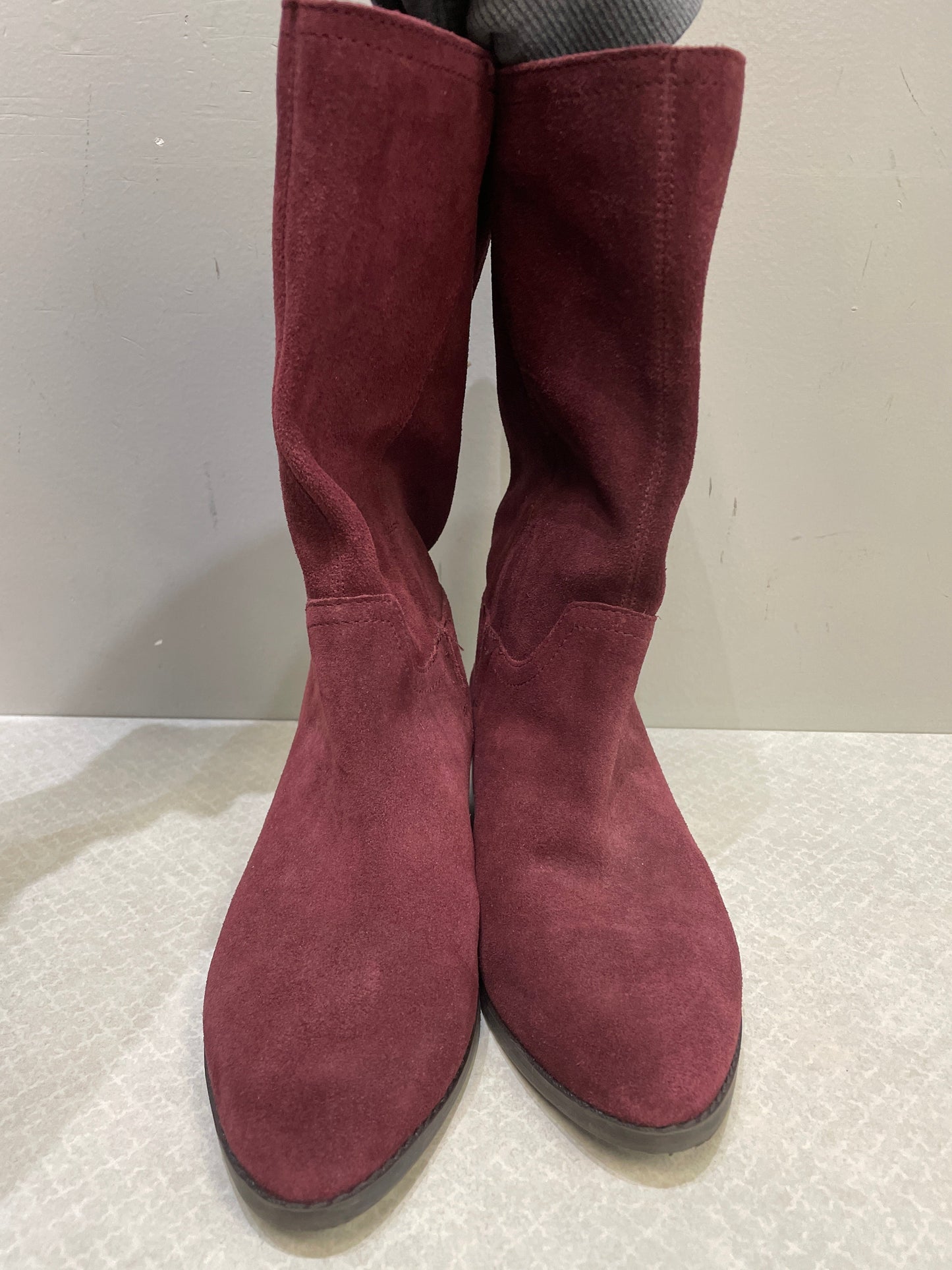 Boots Mid-calf Flats By Lucky Brand In Red, Size: 6.5